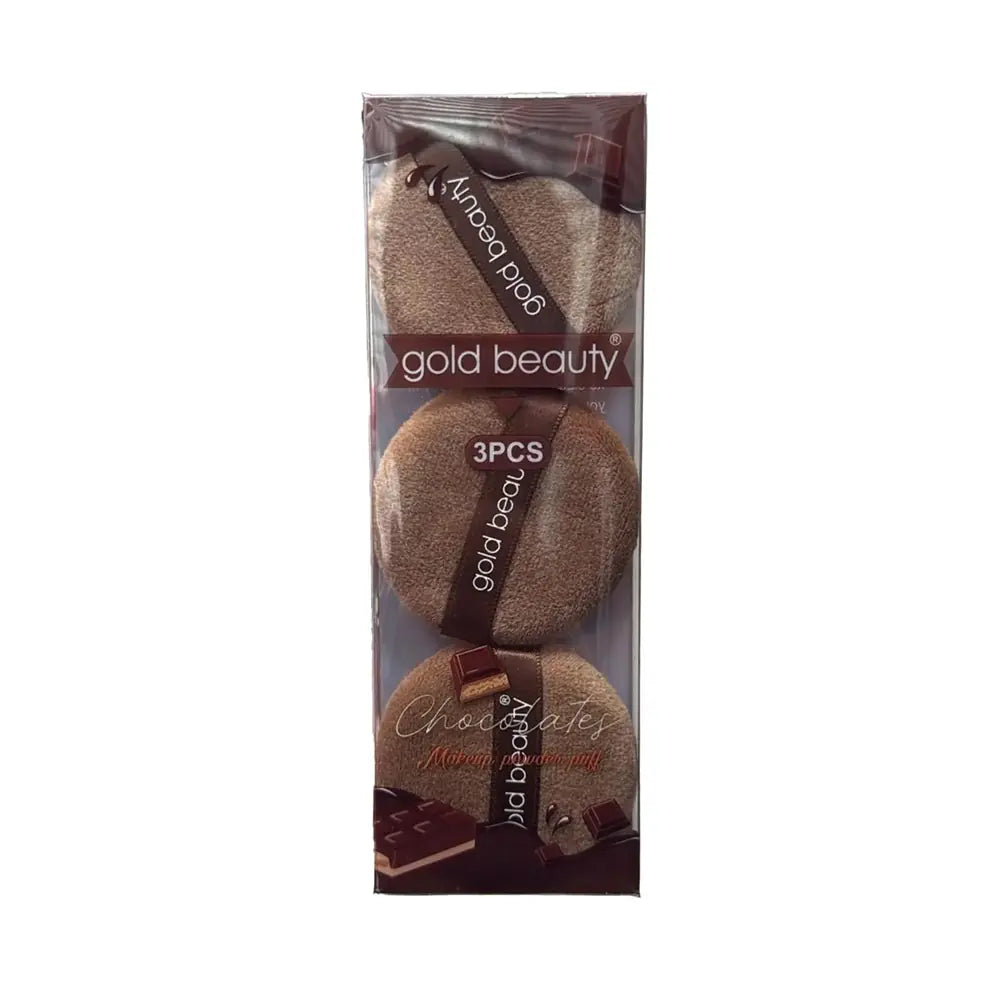 Gold Beauty 3-Piece Makeup Sponge Set Fa-503