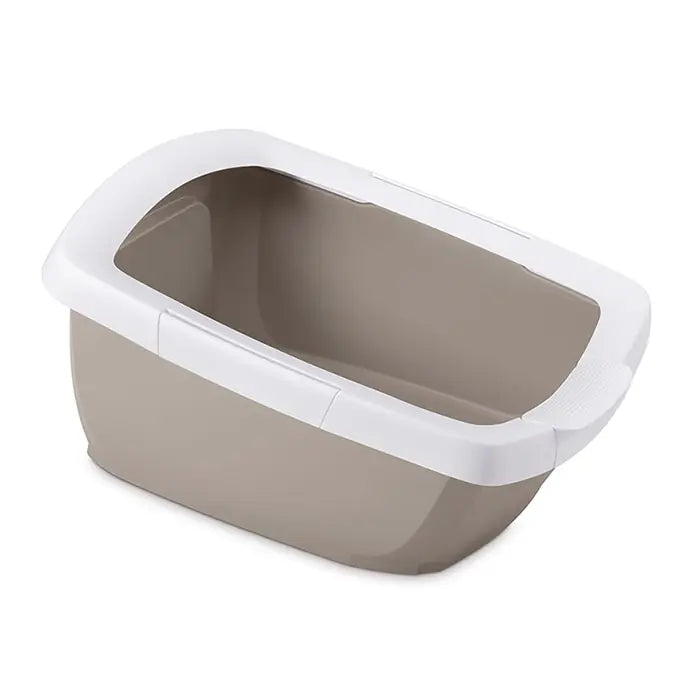 Imac Funny Open Top Cat Litter Box Beige & White 65x47.5x33cm