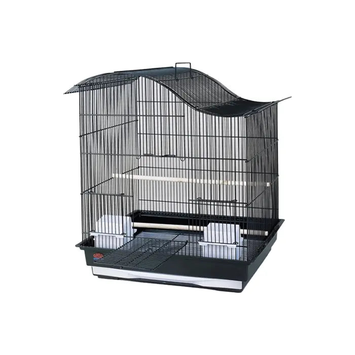 Dayang Shaped Bird Cage with Black Finish 47.5x36x55 cm
