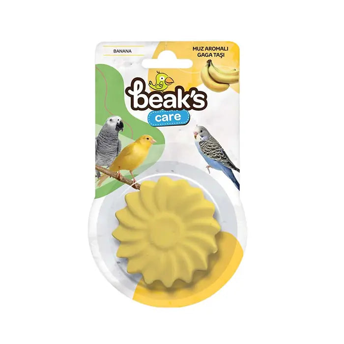 Beaks Banana Flavored Cuttlebone for Bird Beak Care 1 pc