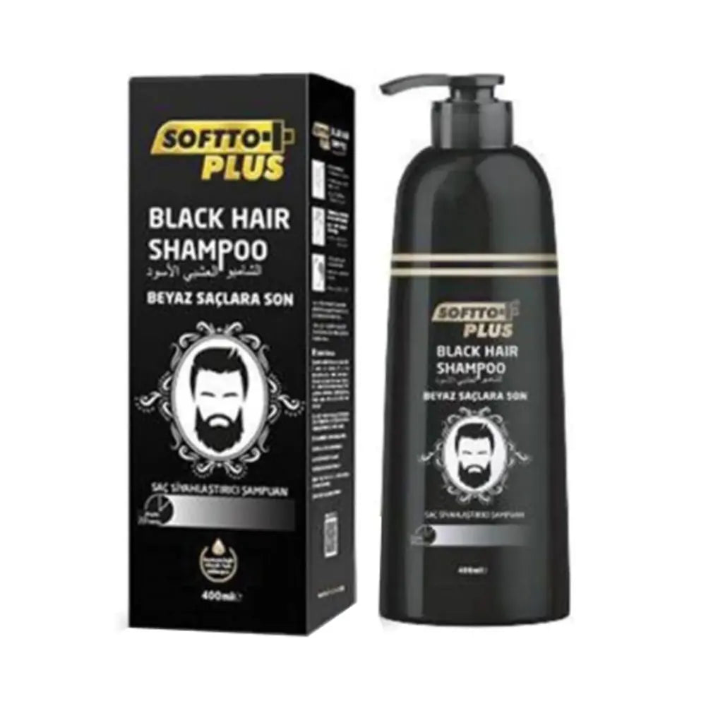 Softto Plus Black Hair Shampoo for Vibrant Dark Tones 350 ml