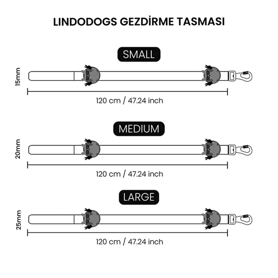 Lindo Brazil Dog Leash Durable Large Walking Lead 120cm