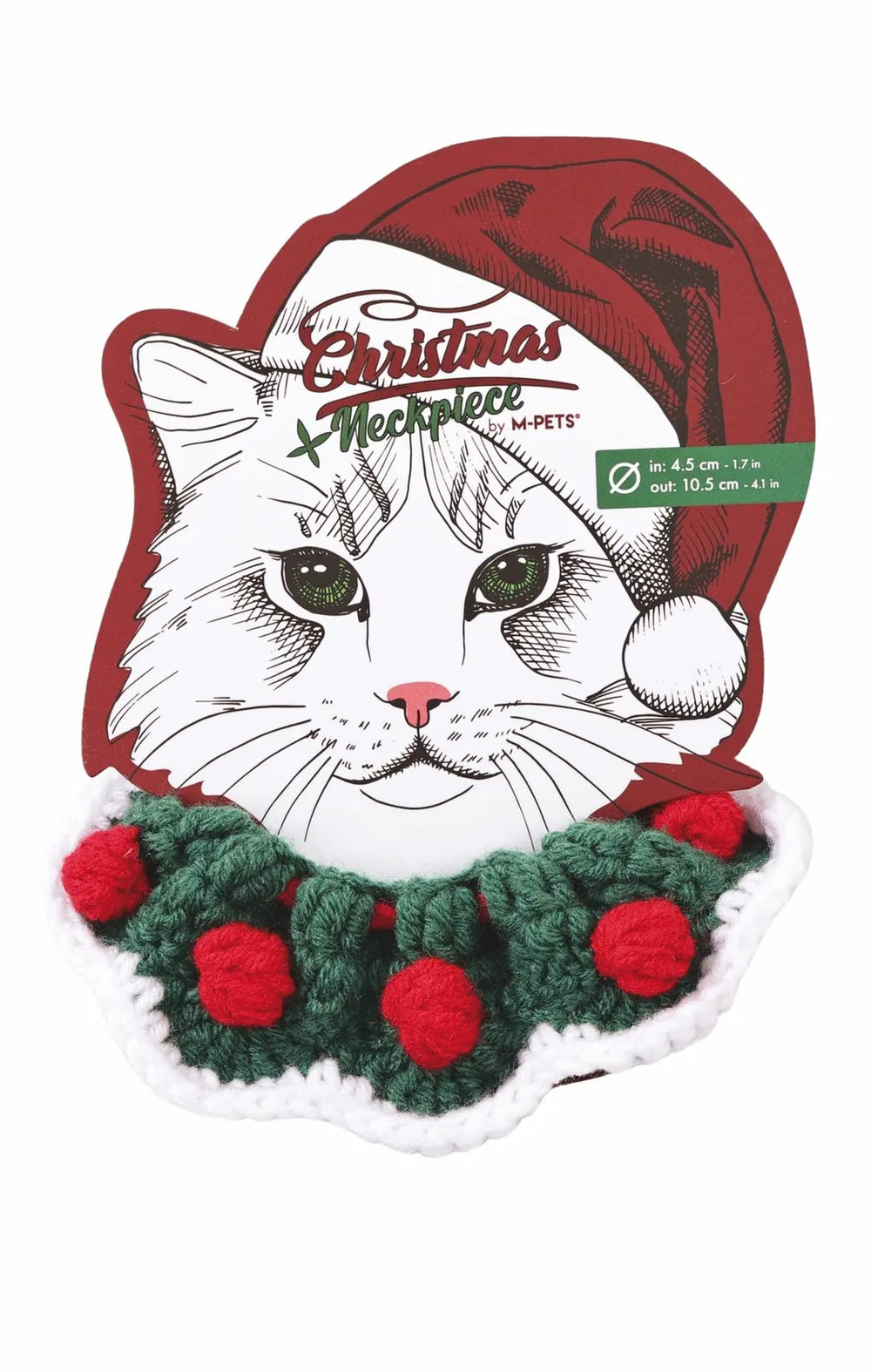 M-Pets Christmas Green Cat Collar for Cats - Brand: M-Pets