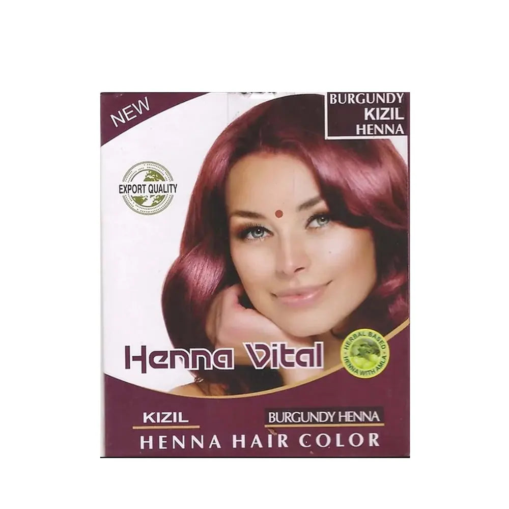Henna Vital Red Hair Henna for Natural Color and Shine