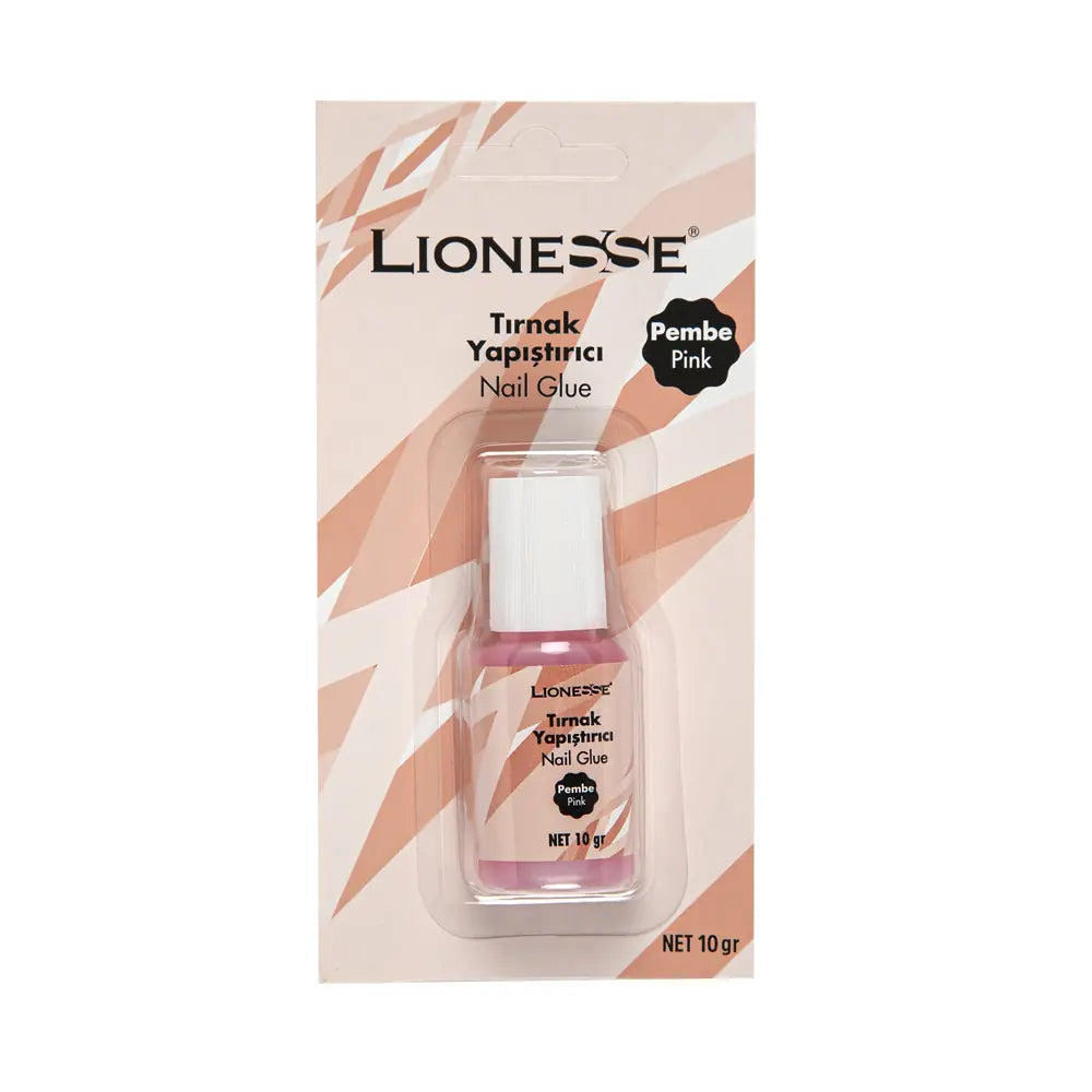 Lionesse Pink Nail Glue Strong Hold Adhesive 10g