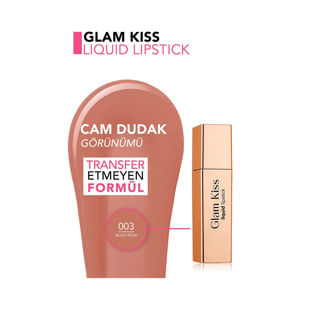 Flormar Glam Kiss Lipstick 003 Blush Dusk for Satin Lips