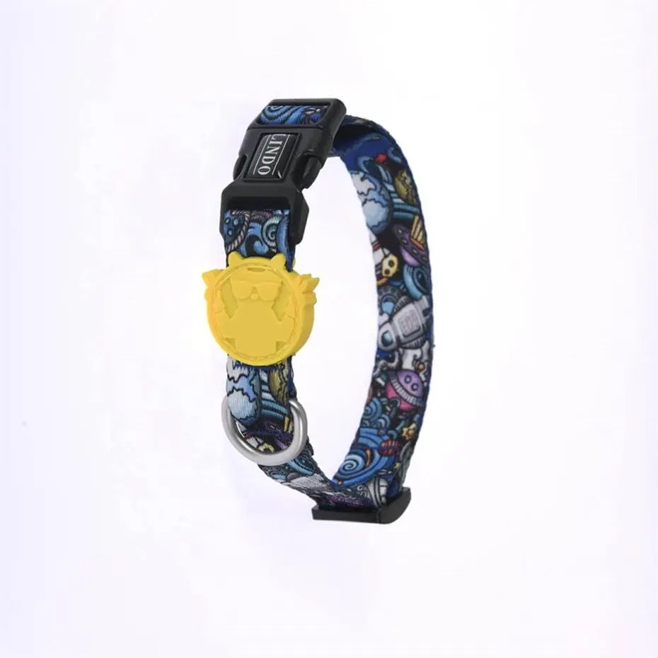 Lindo Apollo Dog Collar Stylish Printed Design Small 30-44cm