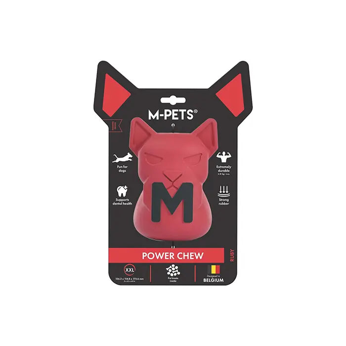 M-Pets Power Chew Ruby Rubber Reward Dispensing Dog Toy XXLarge
