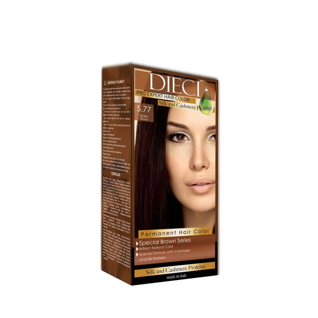 Dieci Natural Eco Hair Color Kit 5-77 Mocha