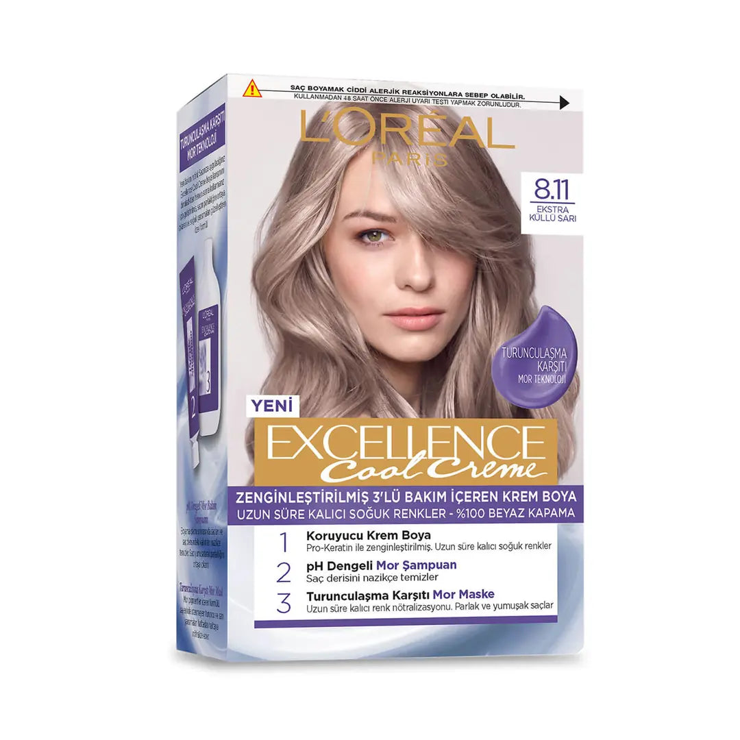 L'Oreal Paris Excellence Cool Creme 8-11 Extra Ashy Blonde