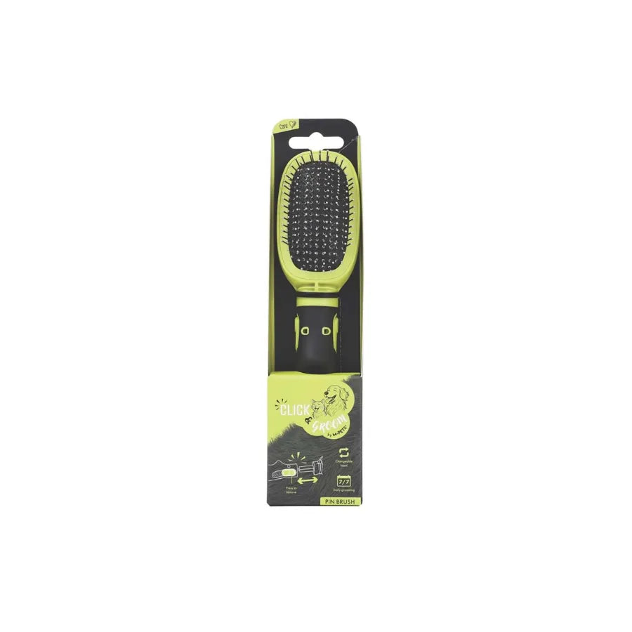 M-Pets Click And Groom Massage Tip Brush for Cats and Dogs