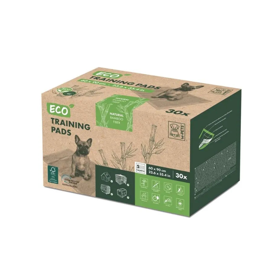 M-Pets Eco Bamboo Dog Training Pads 60x90 cm, 15 Pack