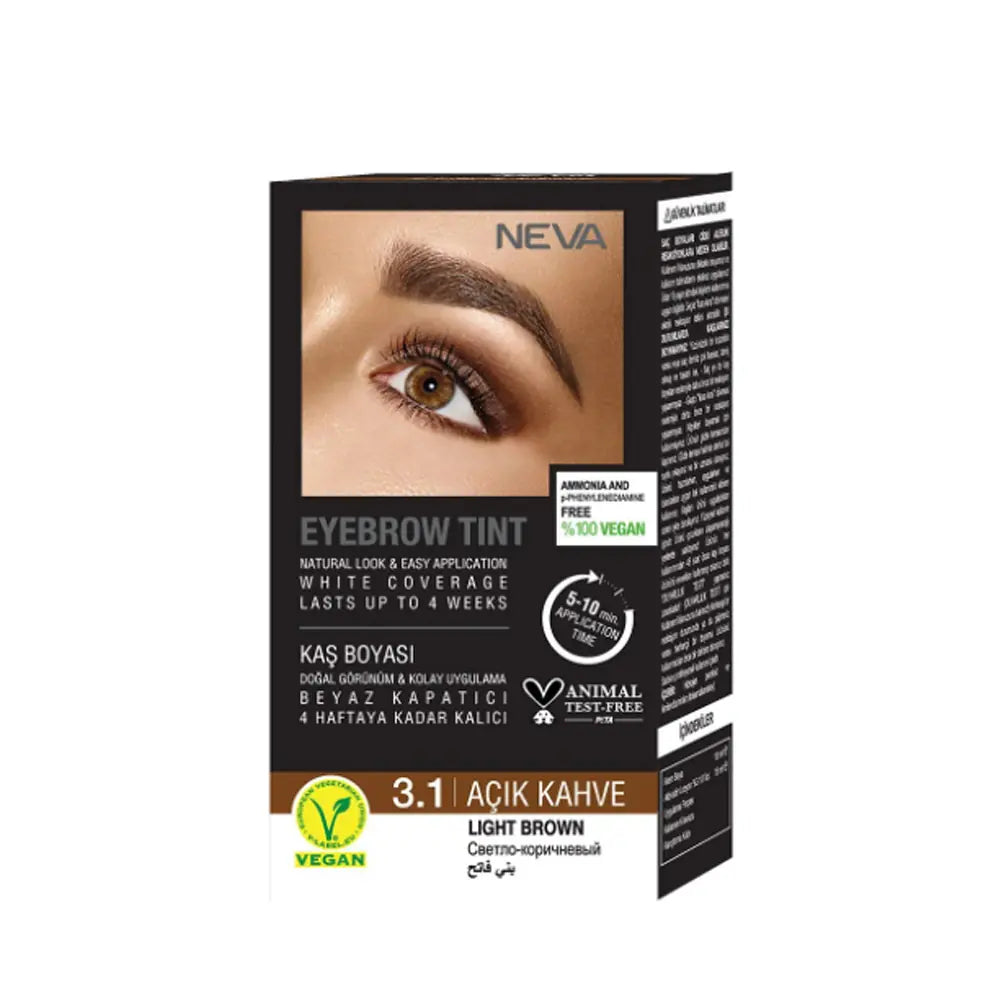 Neva Eyebrow Dye in 3.1 Light Brown for Defined Brows