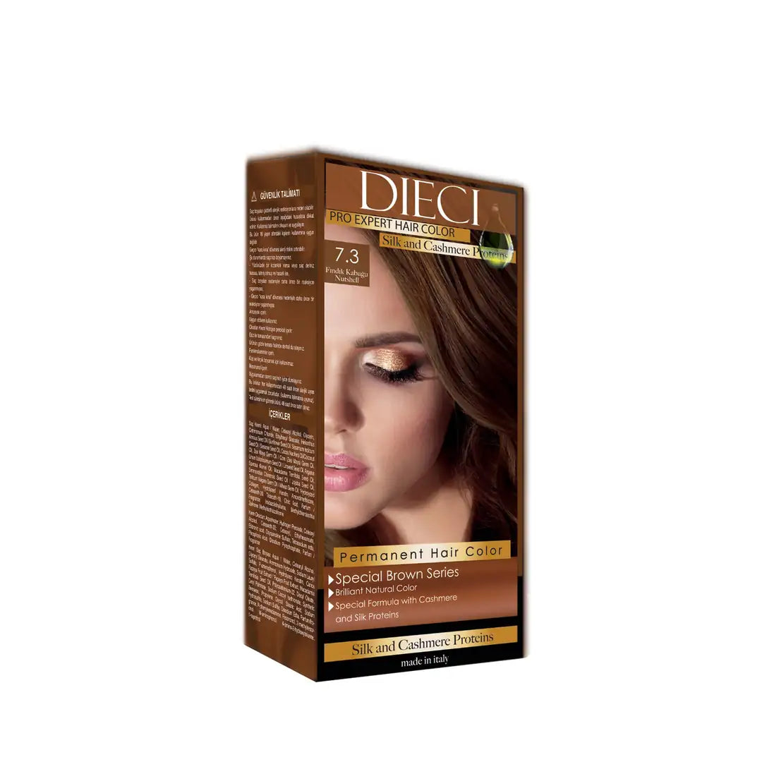 Dieci Natural Eco Hair Color Kit 7-3 Hazelnut Shell