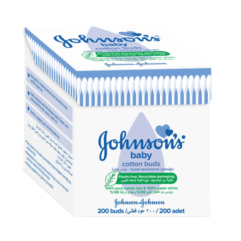 Johnson's Baby Cotton Buds for Gentle Cleaning 200 Count