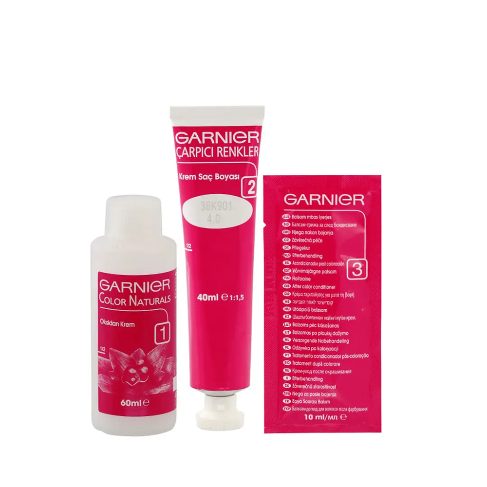 Garnier Color Sensation Hair Dye 4-0 Intense Brown