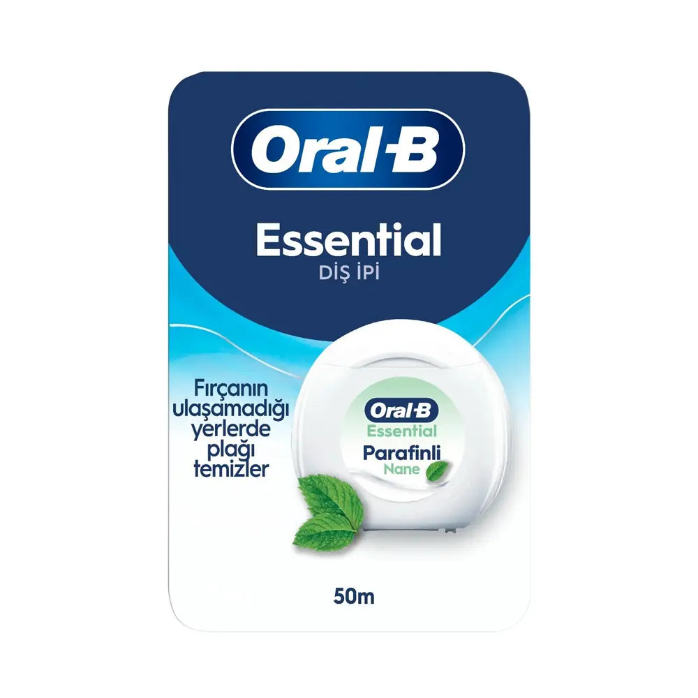 Oral-B Essential Floss Mint Waxed Dental Floss 50m