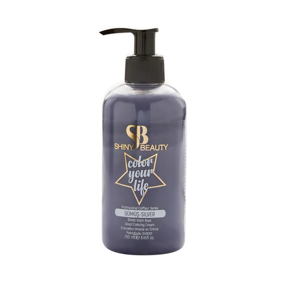 Shiny Beauty Silver Hair Color for Vibrant Tone 250ml
