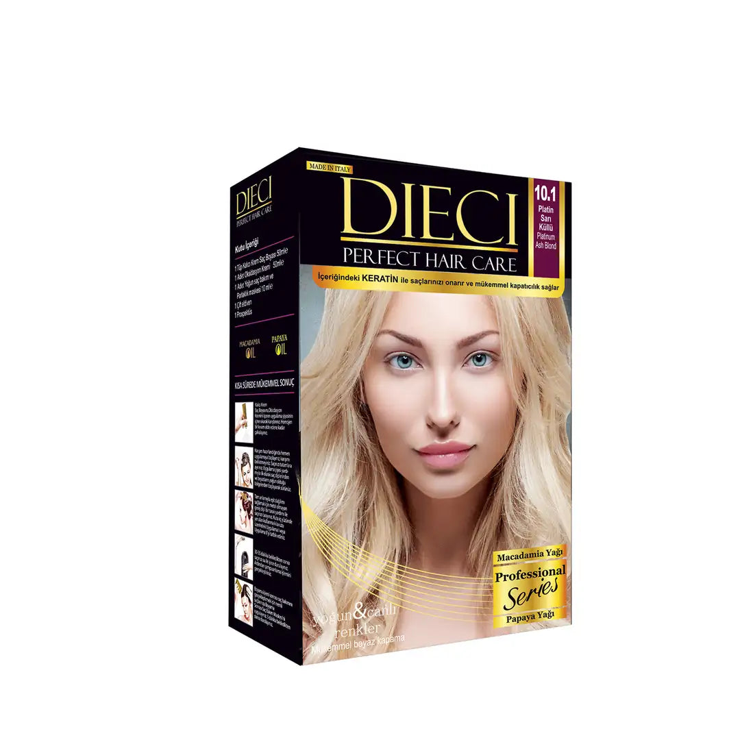 Dieci Perfect Kit Hair Dye 10-1 Platinum Ash Blonde