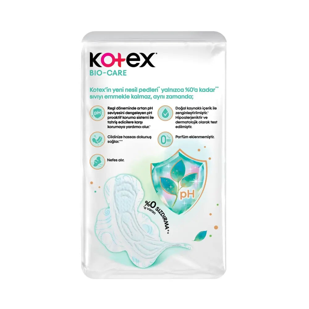 Kotex Bio-Care Quadro Normal Sanitary Pads 20 Count