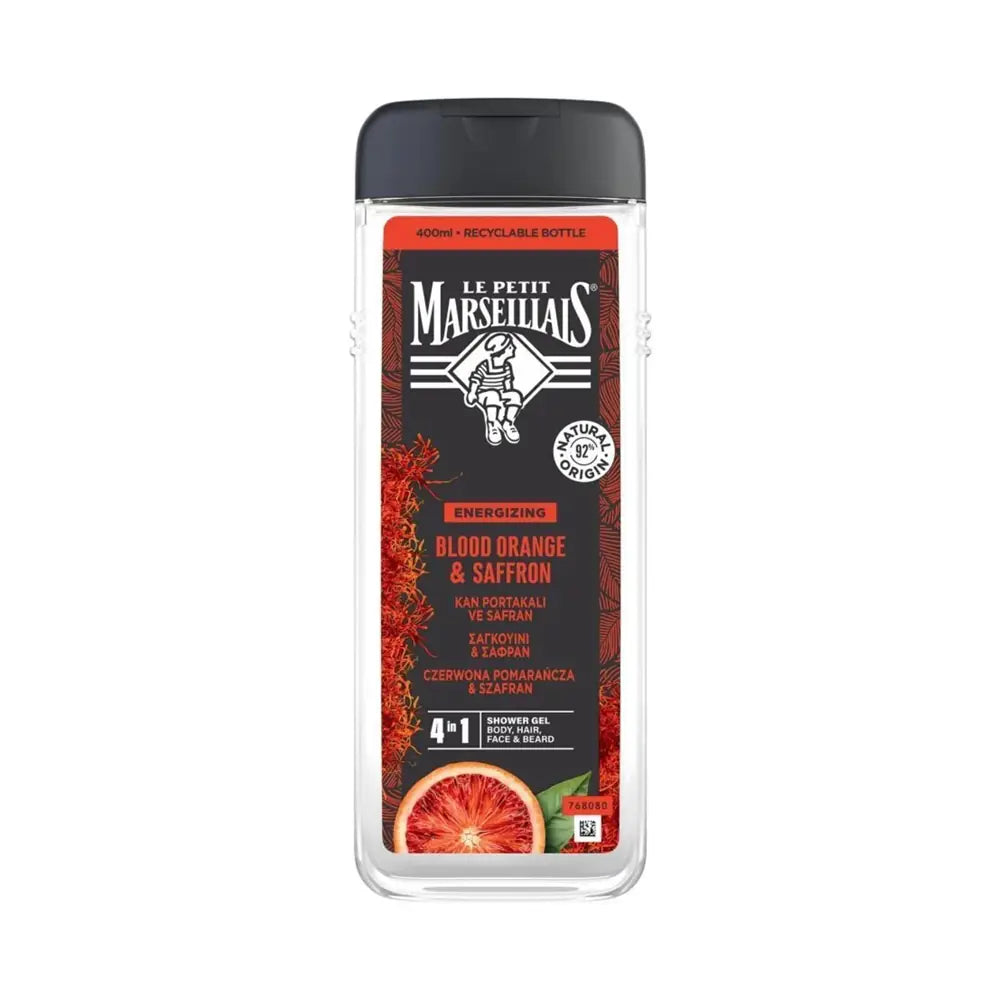Le Petit Marseillais Men 3-in-1 Blood Orange & Saffron Shower Gel 400ml