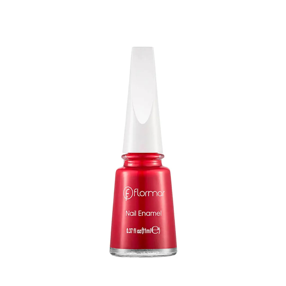 Flormar Nail Enamel High-Pigment Glossy Polish 048 Fiery Red