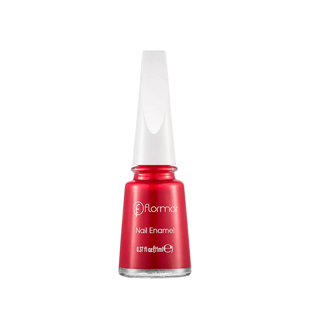 Flormar Nail Enamel High-Pigment Glossy Polish 048 Fiery Red
