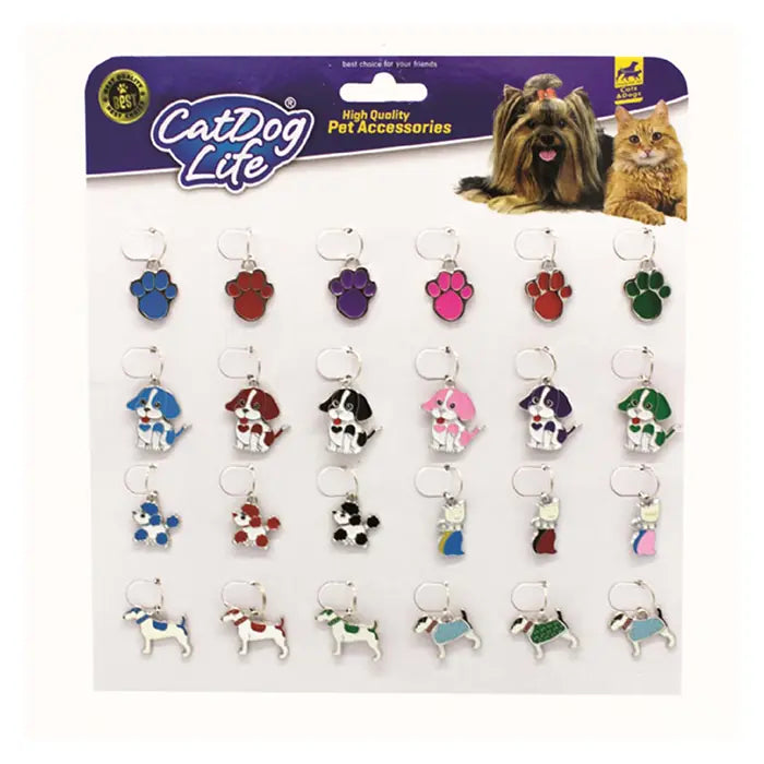 Cat&Dog Life Pet Tag Accessory for Bags and Keys 1 pc