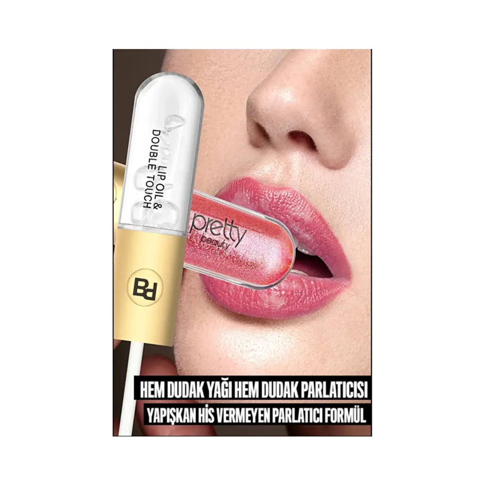 Pretty Double Touch Lipgloss 06 for High-Shine Finish