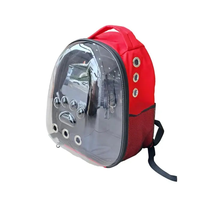 Petpretty Eco Astronaut Cat Carrier Bag Red for Travel