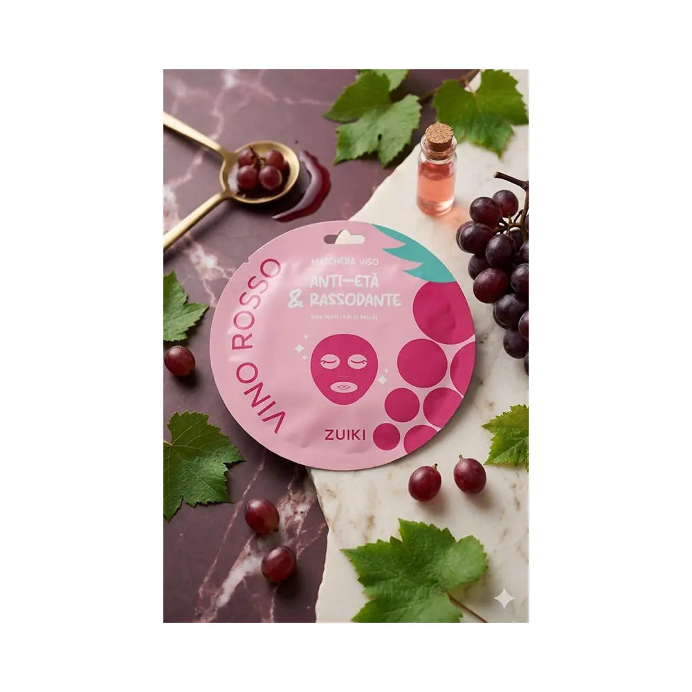 Zuiki Vino Rosso Sheet Mask Revitalizing Red Wine 15 ml