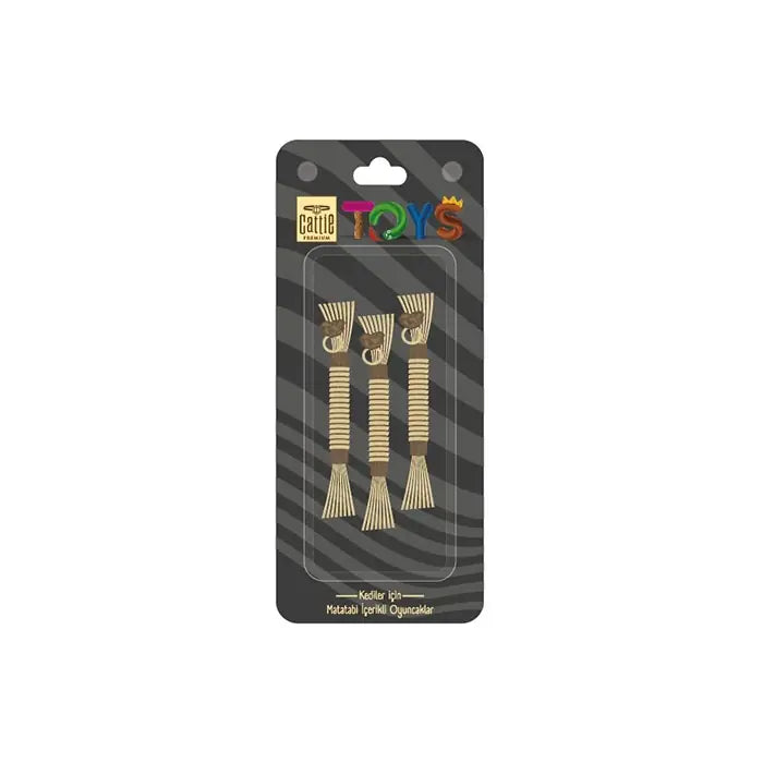 Cattie Matatabi Infused Tassel Cat Wand Toy Set 3 Pieces