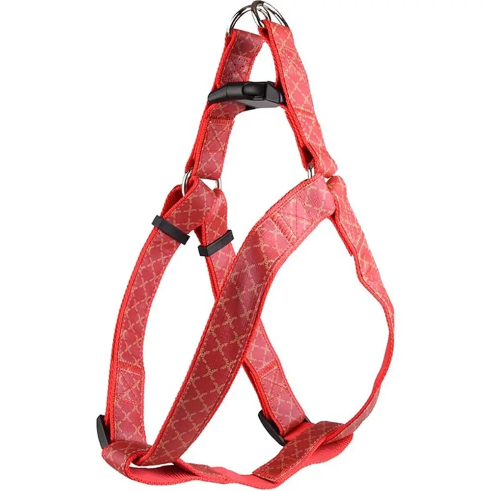 Flamingo Odin Red Dog Harness Adjustable Nylon 10mm x 30-40cm