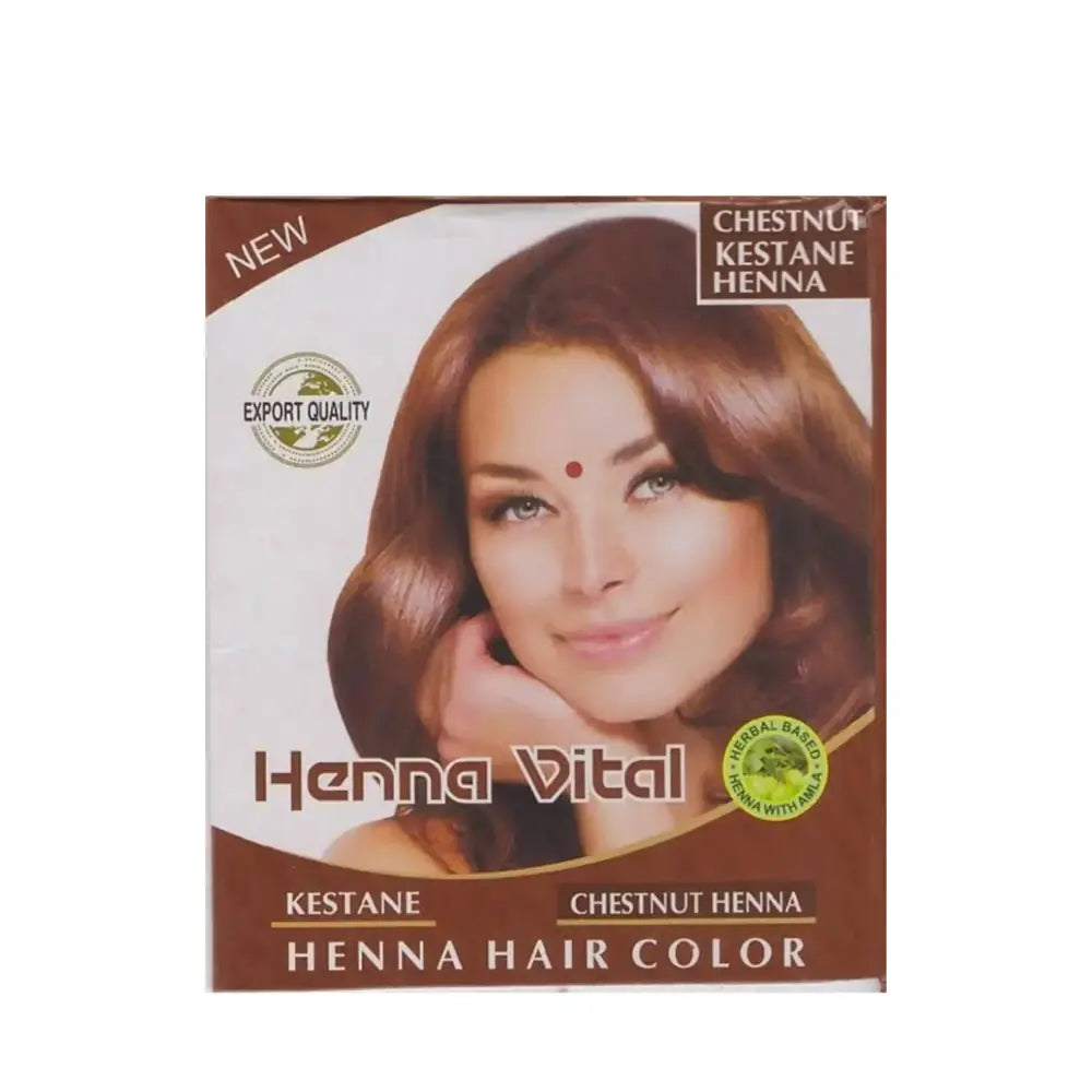Henna Vital Hair Henna Chestnut Color for Natural Shine