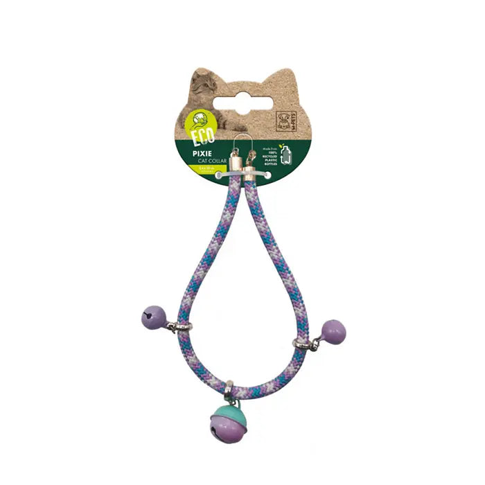M-Pets Pixie Cat Collar with Bell Mix Color 1 Count
