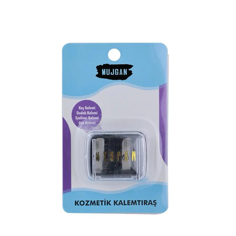 Mujgan Dual Cosmetic Pencil Sharpener for Precise Tips 1 Count