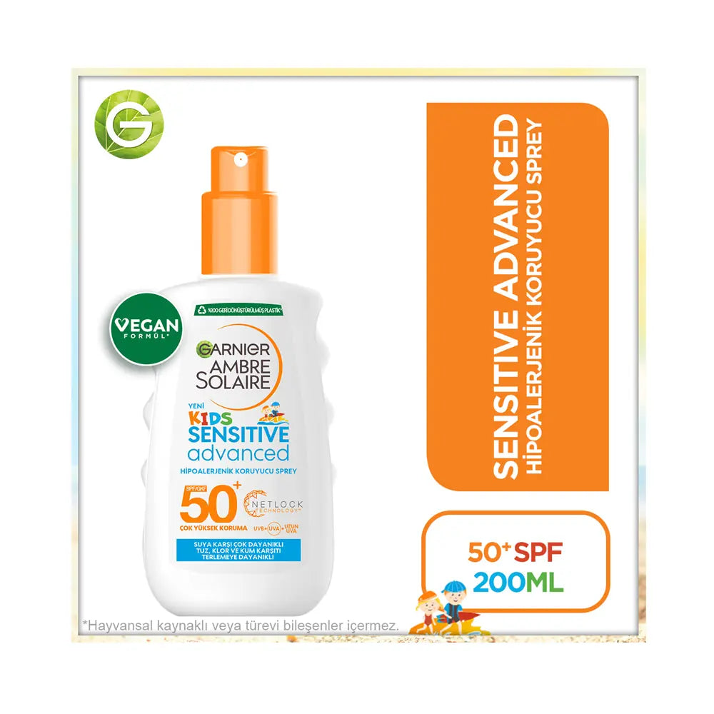 Garnier Ambre Solaire Sensitive Kids SPF 50+ Sun Spray 150ml