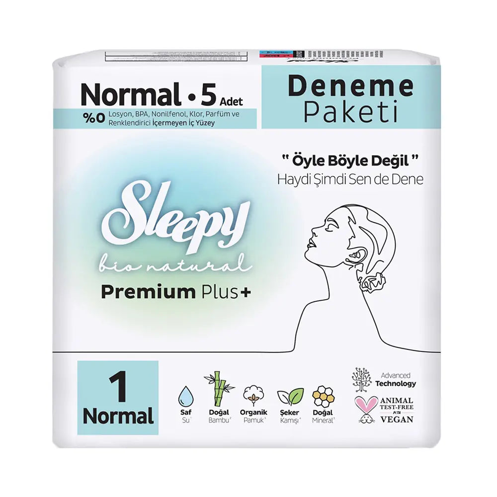 Sleepy Bio Natural Normal Pads Trial Pack 5 Count