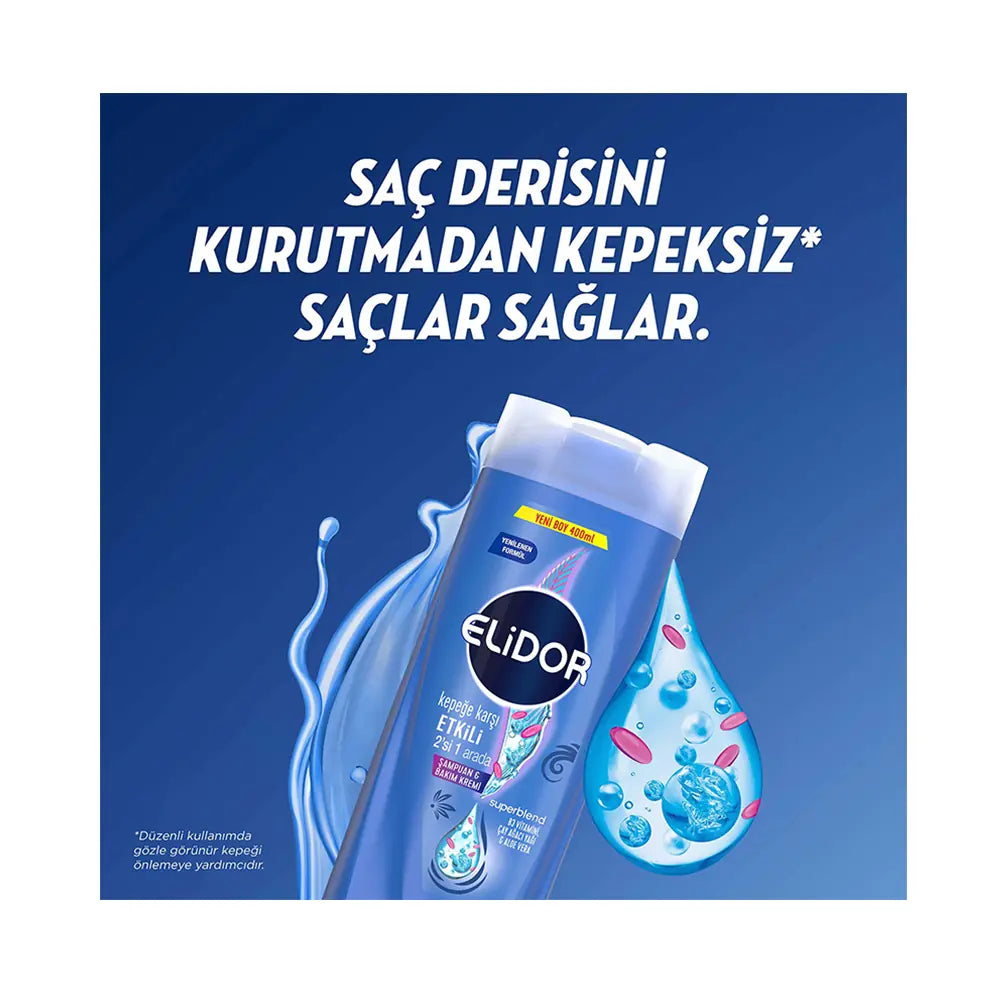 Elidor Anti-Dandruff 2-in-1 Shampoo & Conditioner 400ml