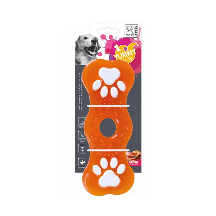 M-Pets Yummy Bone Meat Scented Rubber Dog Toy