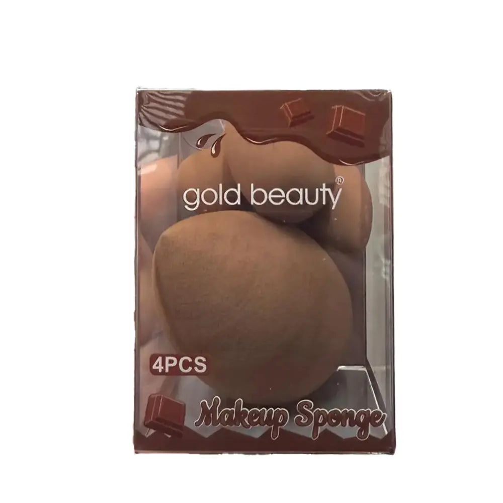 Gold Beauty 4-Piece Makeup Sponge Set Fa-507