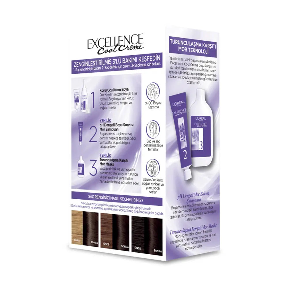 L'Oreal Paris Excellence Cool Creme 4.11 Extra Cool Brown