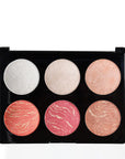 Pretty PB-426 6-in-1 Highlighter & Blush Palette - 01