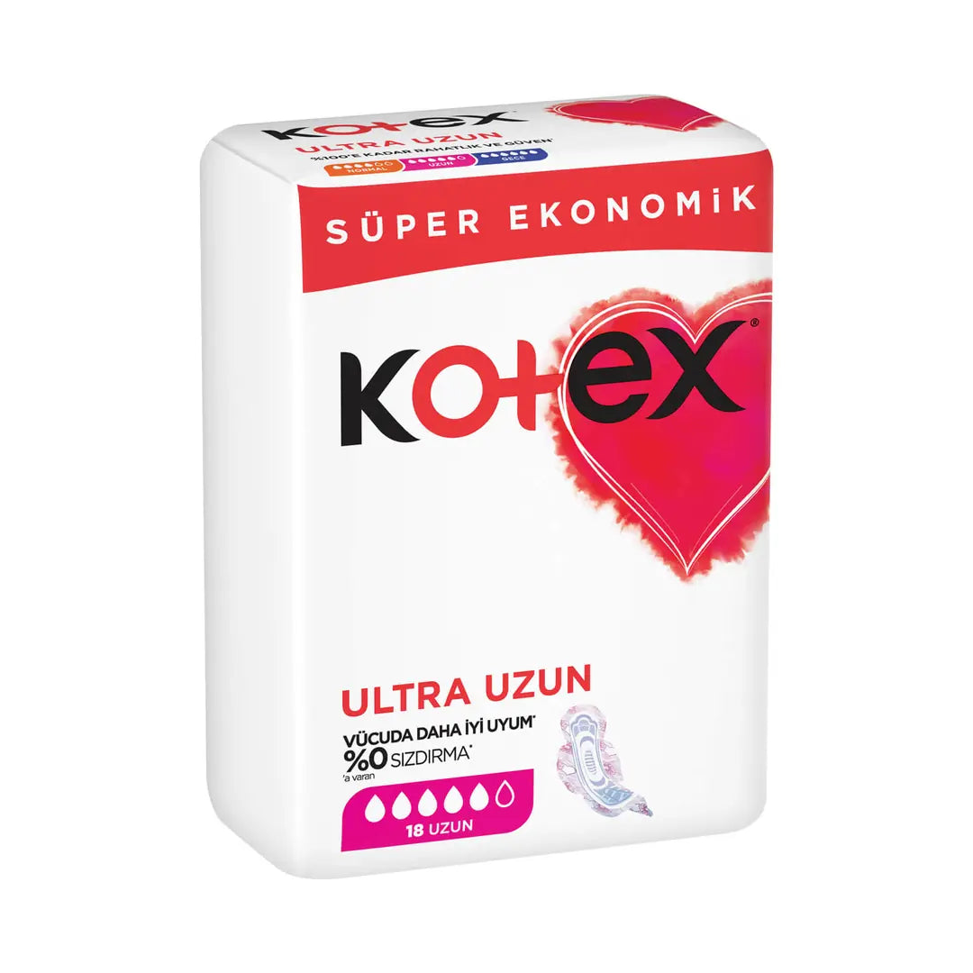 Kotex Ultra Long Sanitary Pads with Wings for Comfort