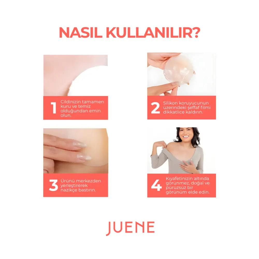 Juene Adhesive Silicone Nipple Covers for Smooth Coverage