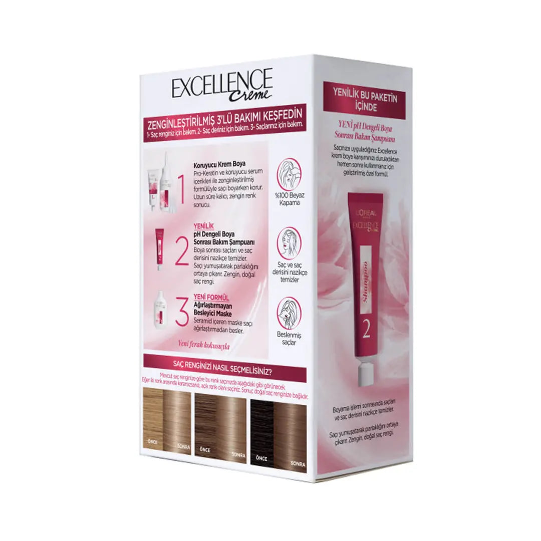 L'Oreal Excellence Creme Hair Dye 8.1 Ash Dark Blonde
