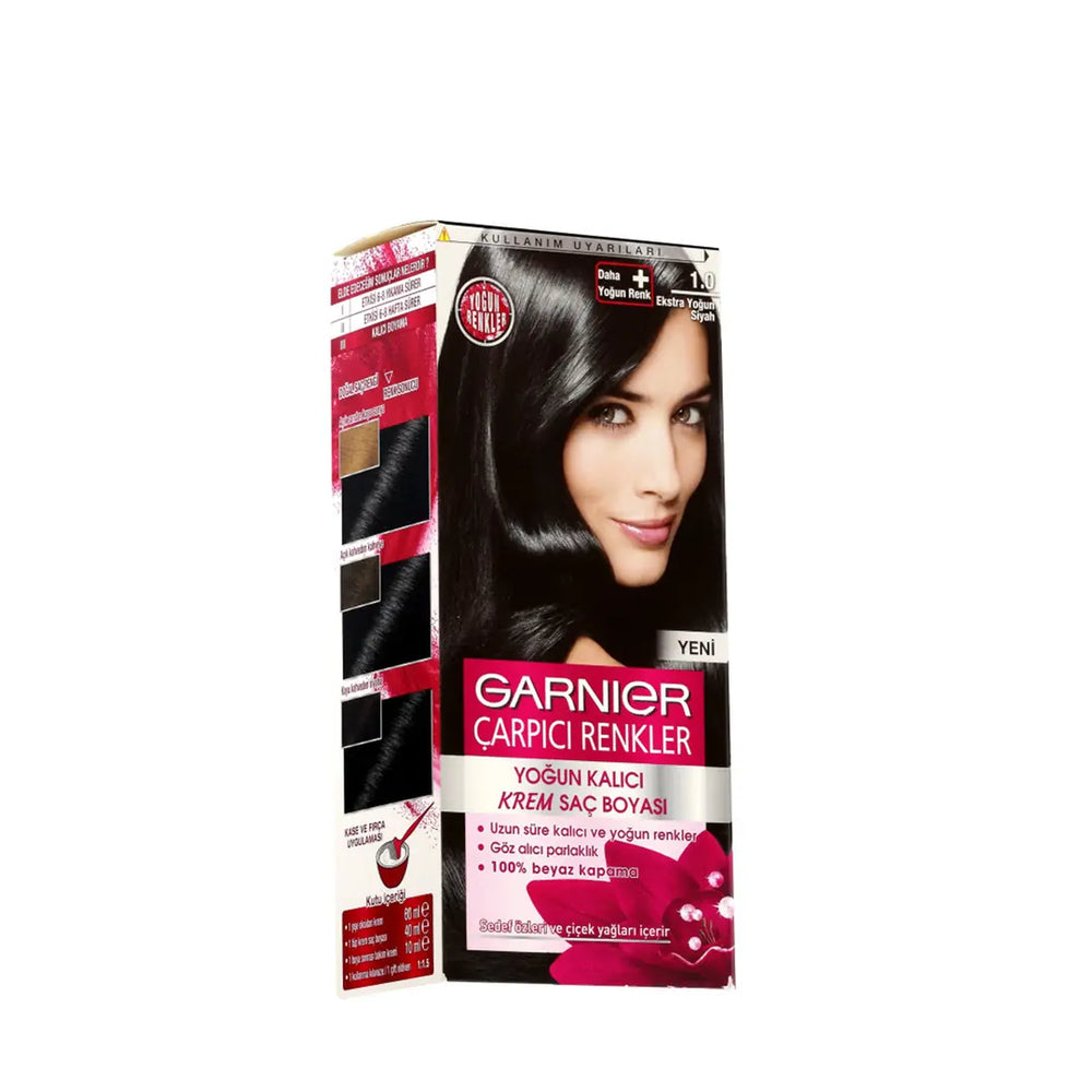 Garnier Color Sensation Hair Dye 1-0 Extra Intense Black