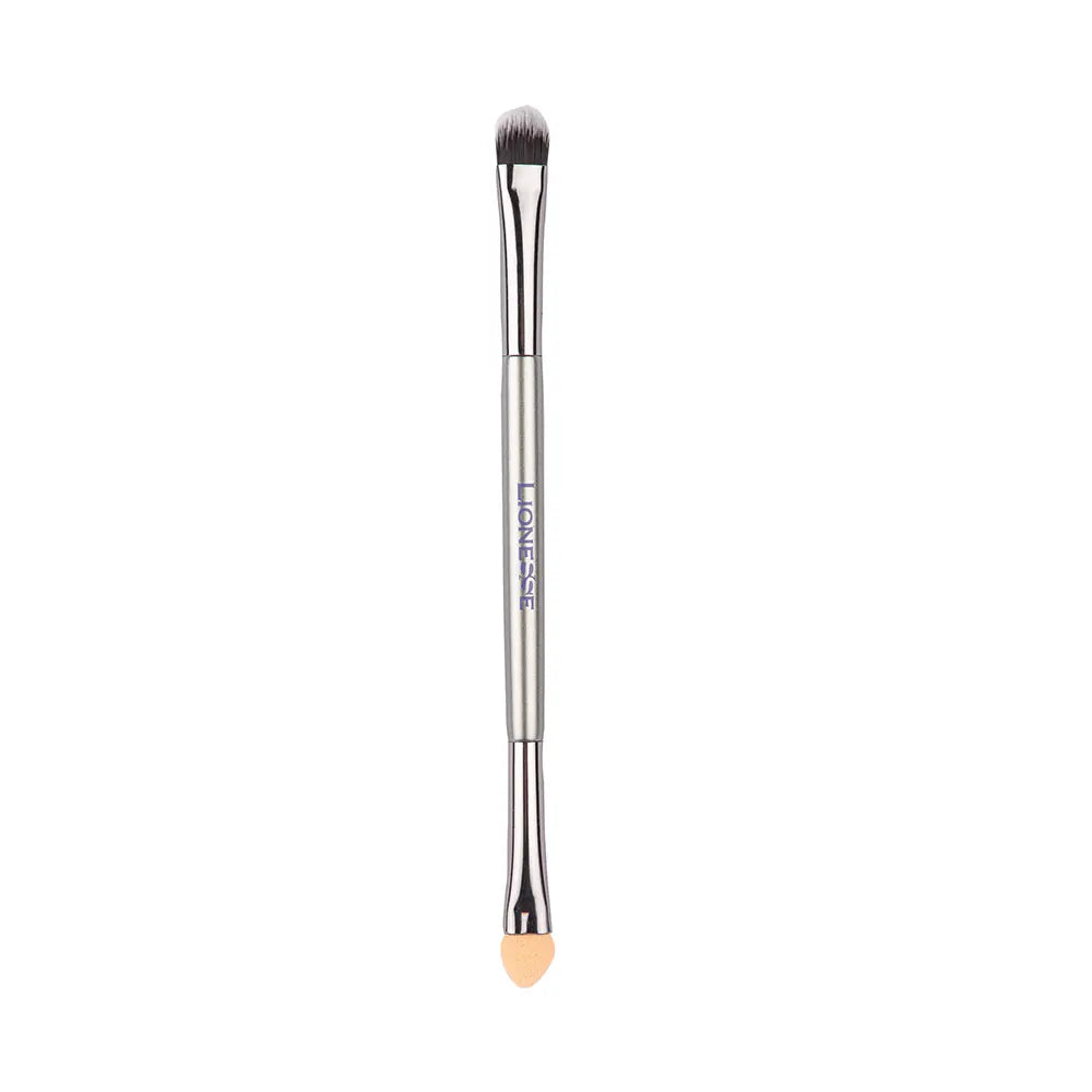 Lionesse Silver Double-Sided Eyeshadow Brush 5136