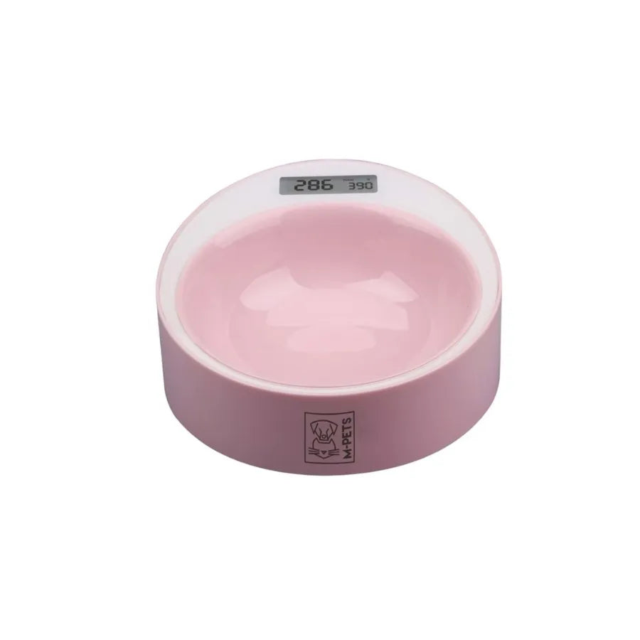 M-Pets Yumi Smart Digital Pet Feeding Bowl with Scale Pink
