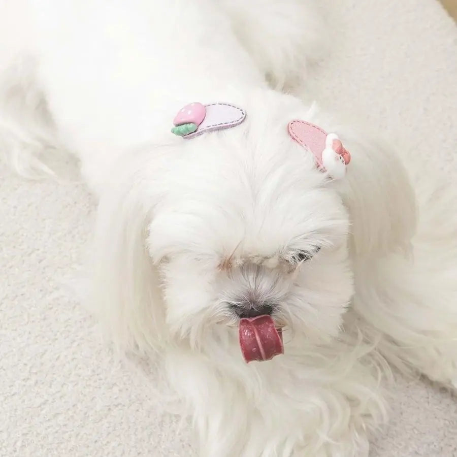 M-Pets Glam Pink Figure Hair Clip Accessory for Cats & Dogs